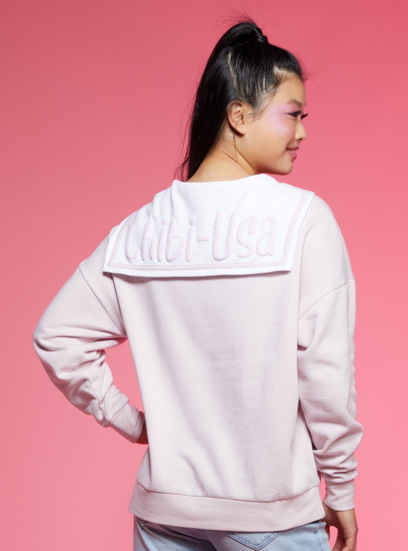 Sailor Moon Chibi-Usa Schoolgirl Collar Sweatshirt, MULTI, alternate