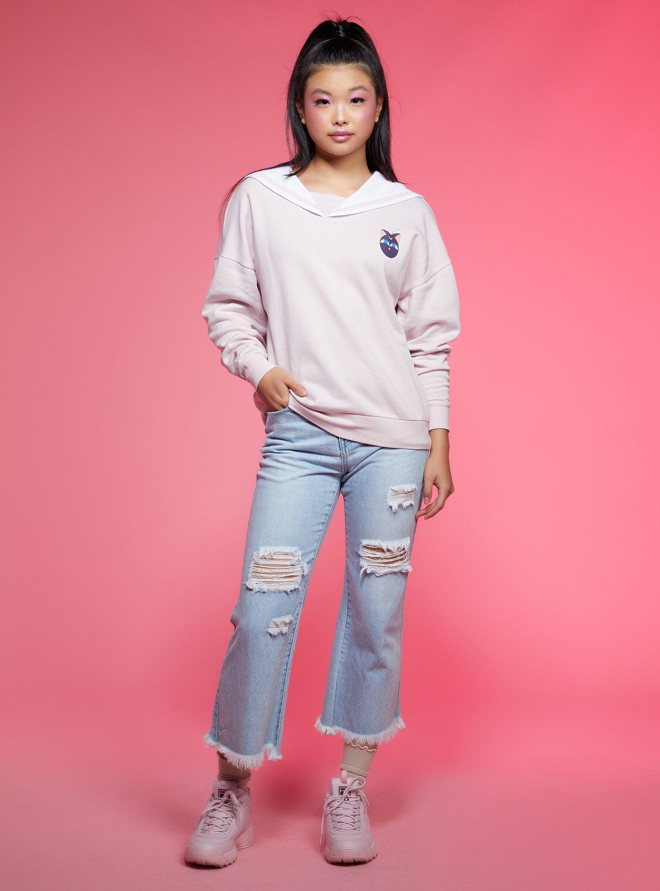 Sailor Moon Chibi-Usa Schoolgirl Collar Sweatshirt, MULTI, alternate