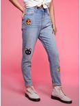 Sailor Moon Icons Embroidered Mom Jeans, MULTI, alternate