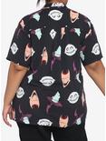 The Nightmare Before Christmas Oogie's Boys Woven Button-Up Plus Size, MULTI, alternate