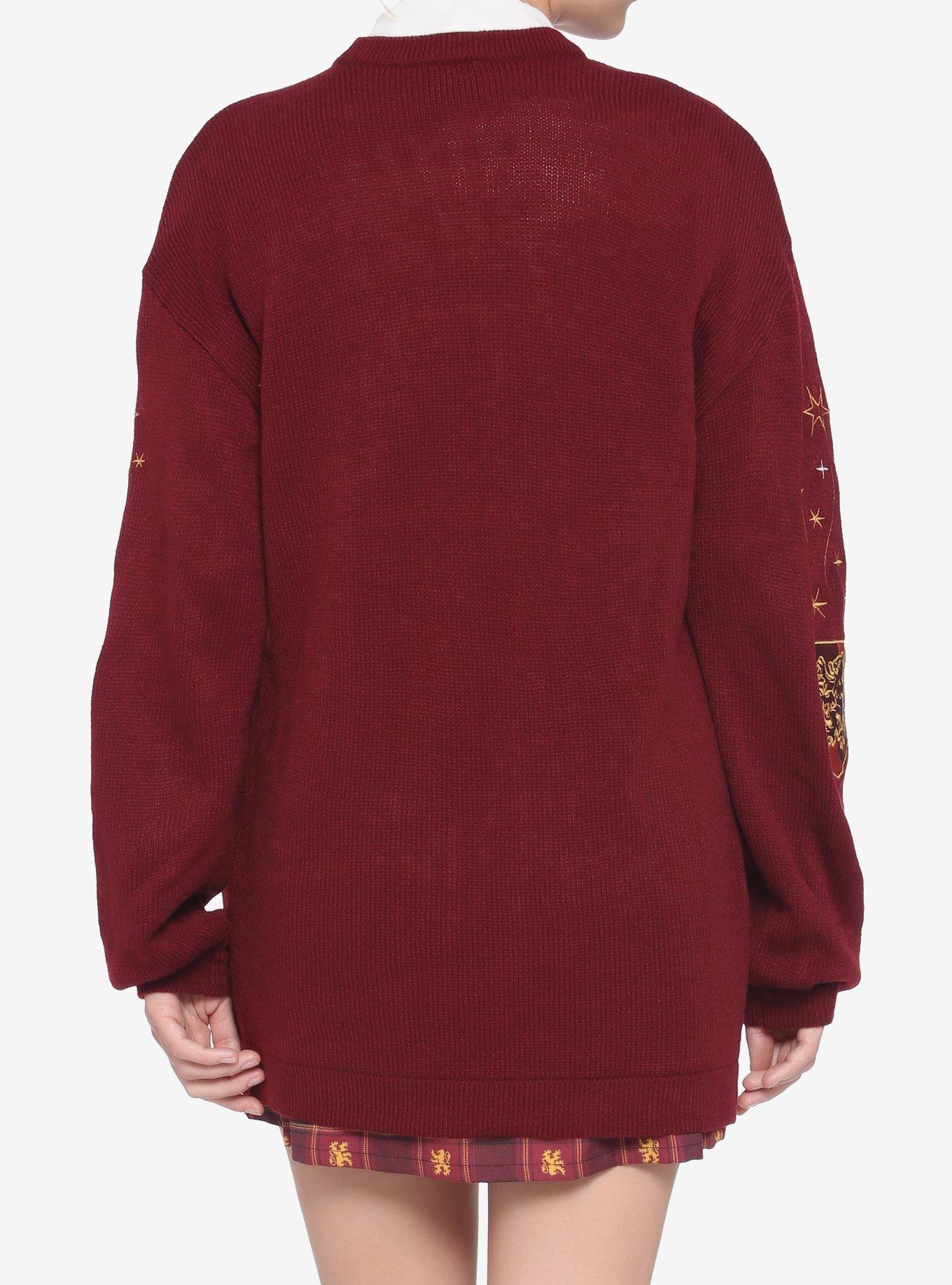 Harry Potter Gryffindor Oversized Open Cardigan, MULTI, alternate