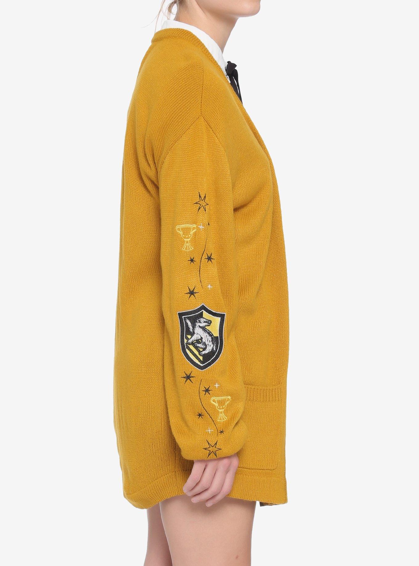 Harry Potter Hufflepuff Oversized Open Cardigan, MULTI, alternate - view 4