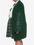 Harry Potter Slytherin Oversized Girls Open Cardigan Plus Size, MULTI, alternate