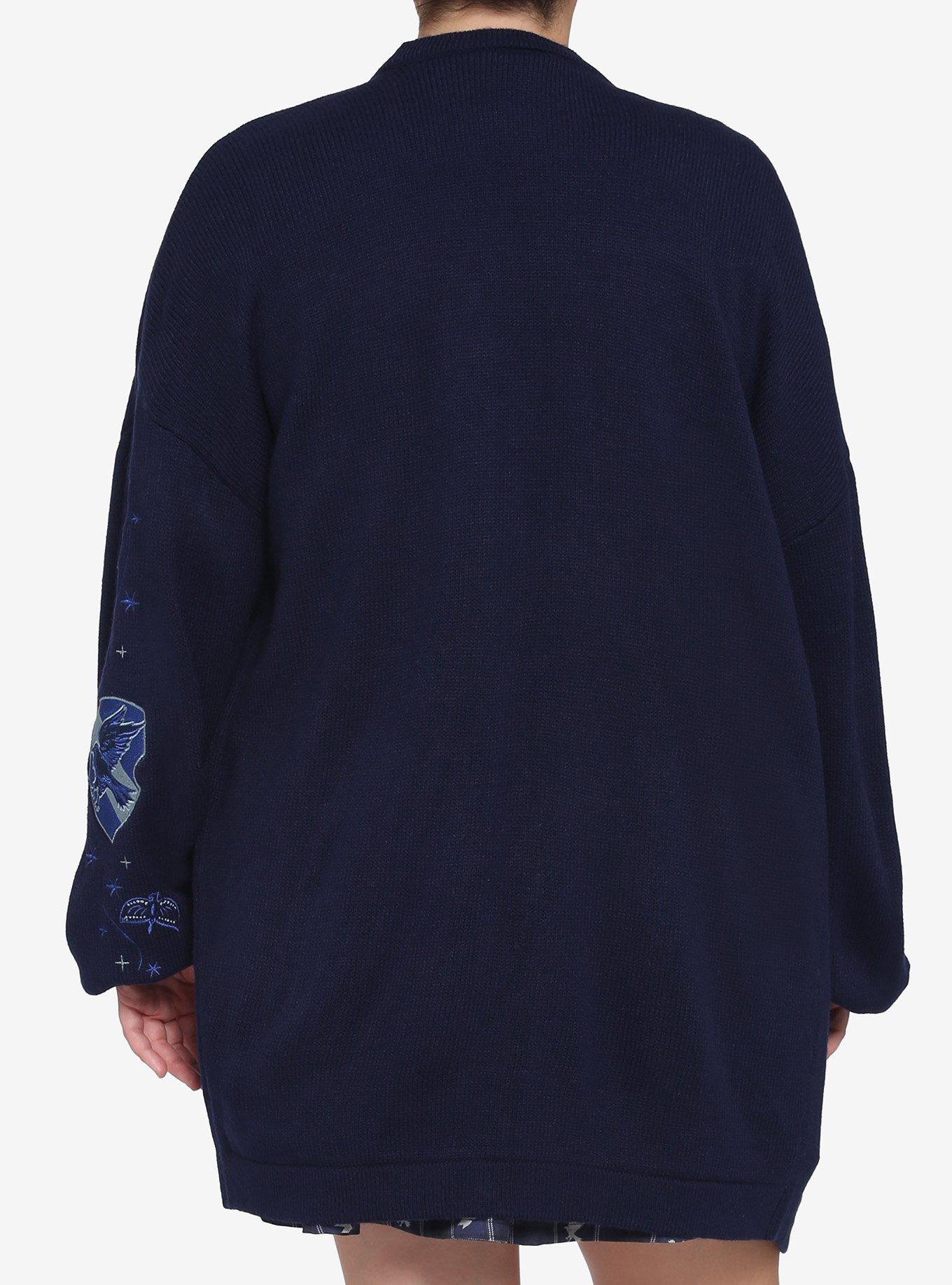 Harry Potter Ravenclaw Oversized Open Cardigan Plus Size, MULTI, alternate