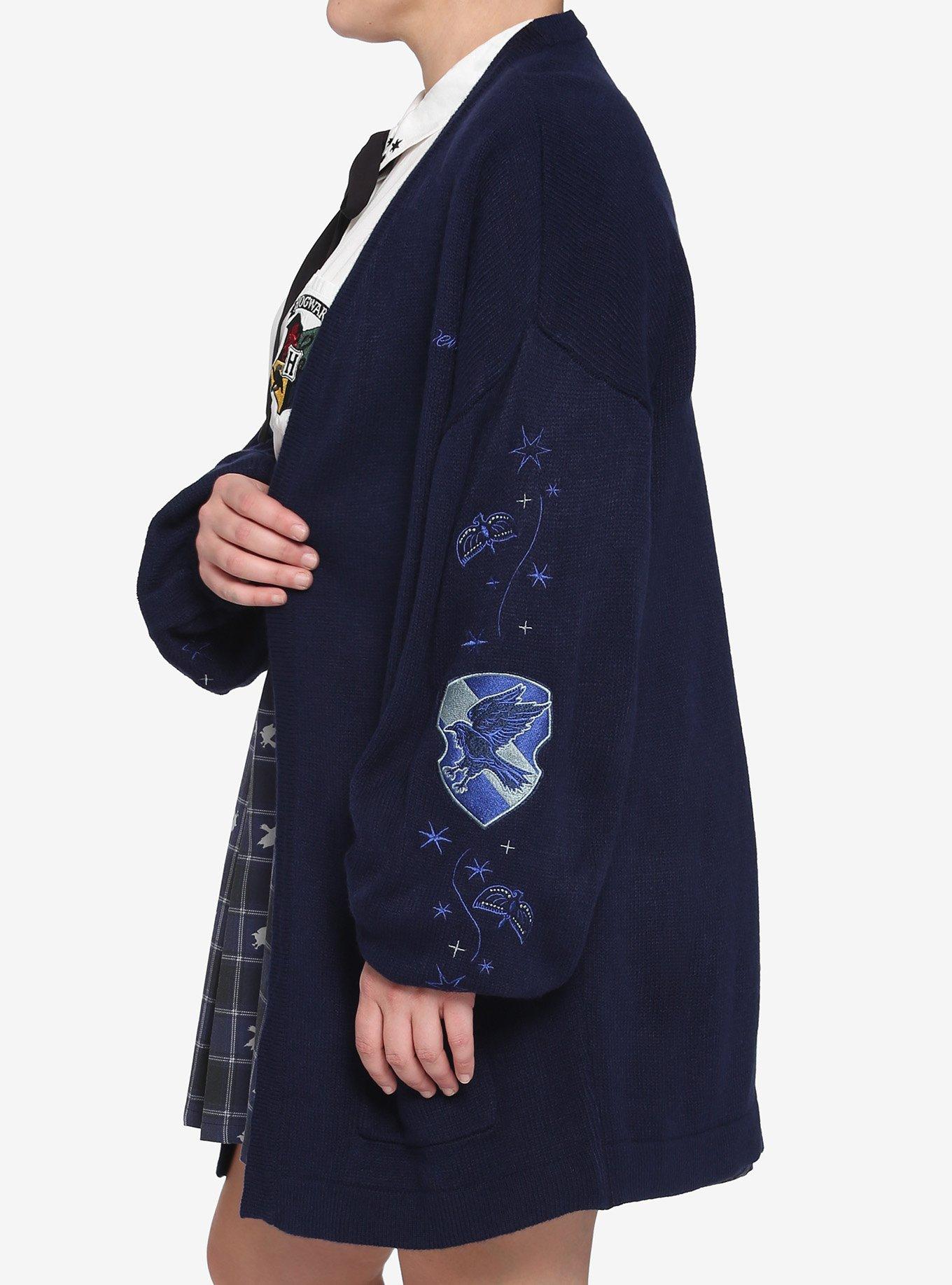 Harry Potter Ravenclaw Oversized Open Cardigan Plus Size, MULTI, alternate