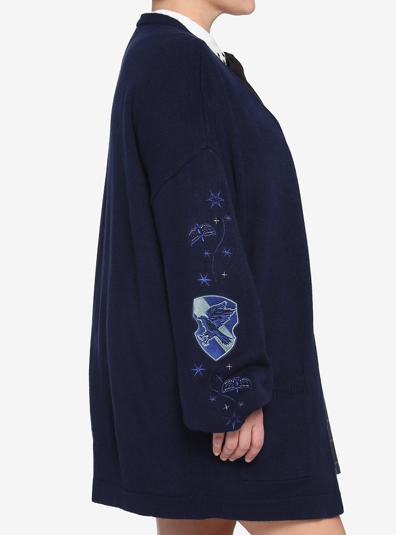 Harry Potter Ravenclaw Oversized Open Cardigan Plus Size, MULTI, alternate
