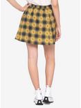 Harry Potter Hufflepuff Plaid Pleated Skirt, MULTI, alternate