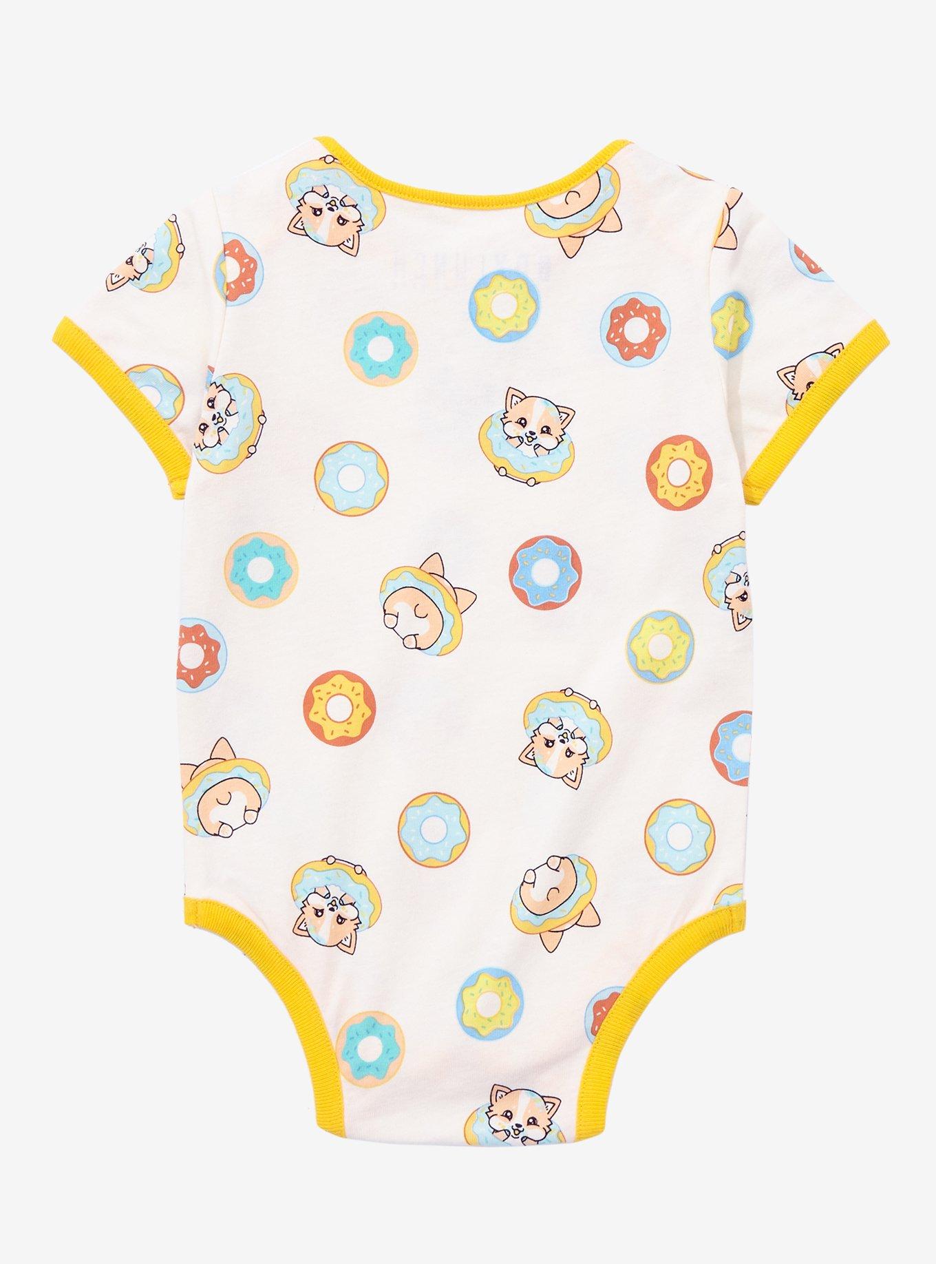 Corgi & Donuts Infant One-Piece - BoxLunch Exclusive, CREAM, alternate