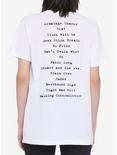 Green Day Insomniac Track List Girls T-Shirt, OFF WHITE, alternate