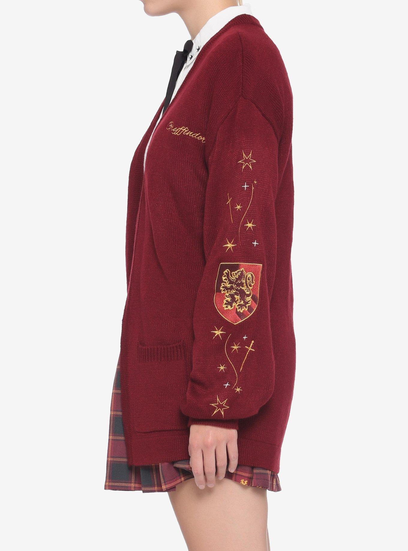 Harry Potter Gryffindor Oversized Girls Open Cardigan, MULTI, alternate