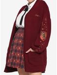 Harry Potter Gryffindor Oversized Girls Open Cardigan Plus Size, MULTI, alternate