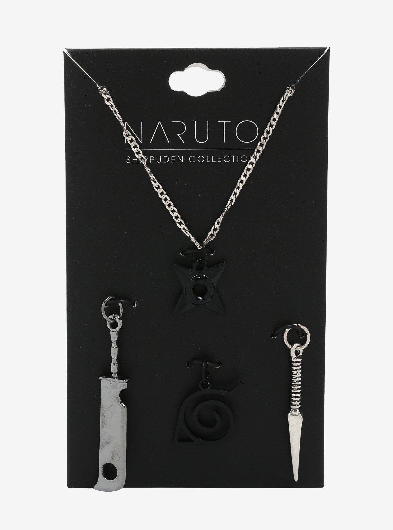 Naruto Shippuden Interchangeable Weapon Charm Necklace - BoxLunch Exclusive, , alternate