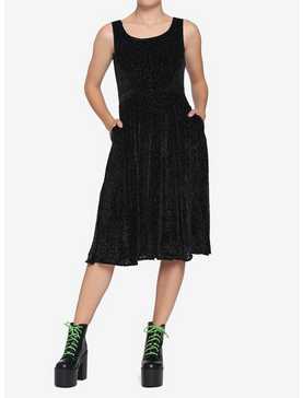 Black Leopard Velvet Dress, , hi-res