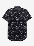 Disney The Nightmare Before Christmas Scenic Woven Button-Up - BoxLunch Exclusive, BLACK, alternate