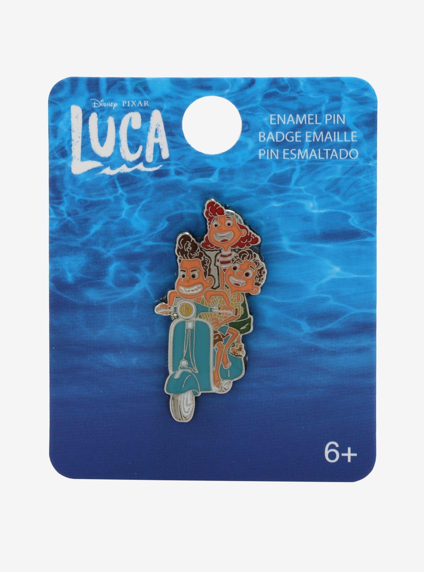 Disney Pixar Luca Scooter Enamel Pin - BoxLunch Exclusive, , alternate