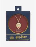 Harry Potter Gryffindor Dried Flower Crystal Lion Necklace, , alternate