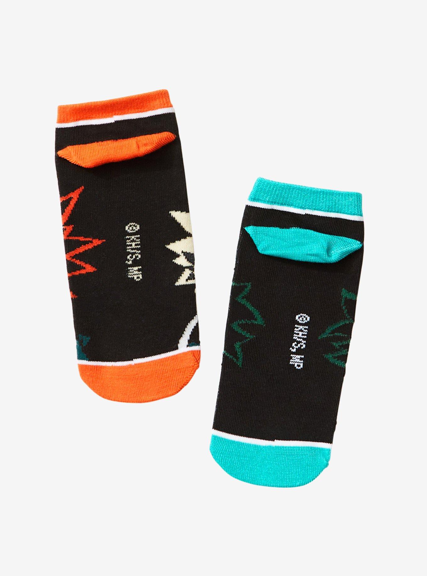 My Hero Academia Deku & Bakugo Best Friends No-Show Socks, , alternate