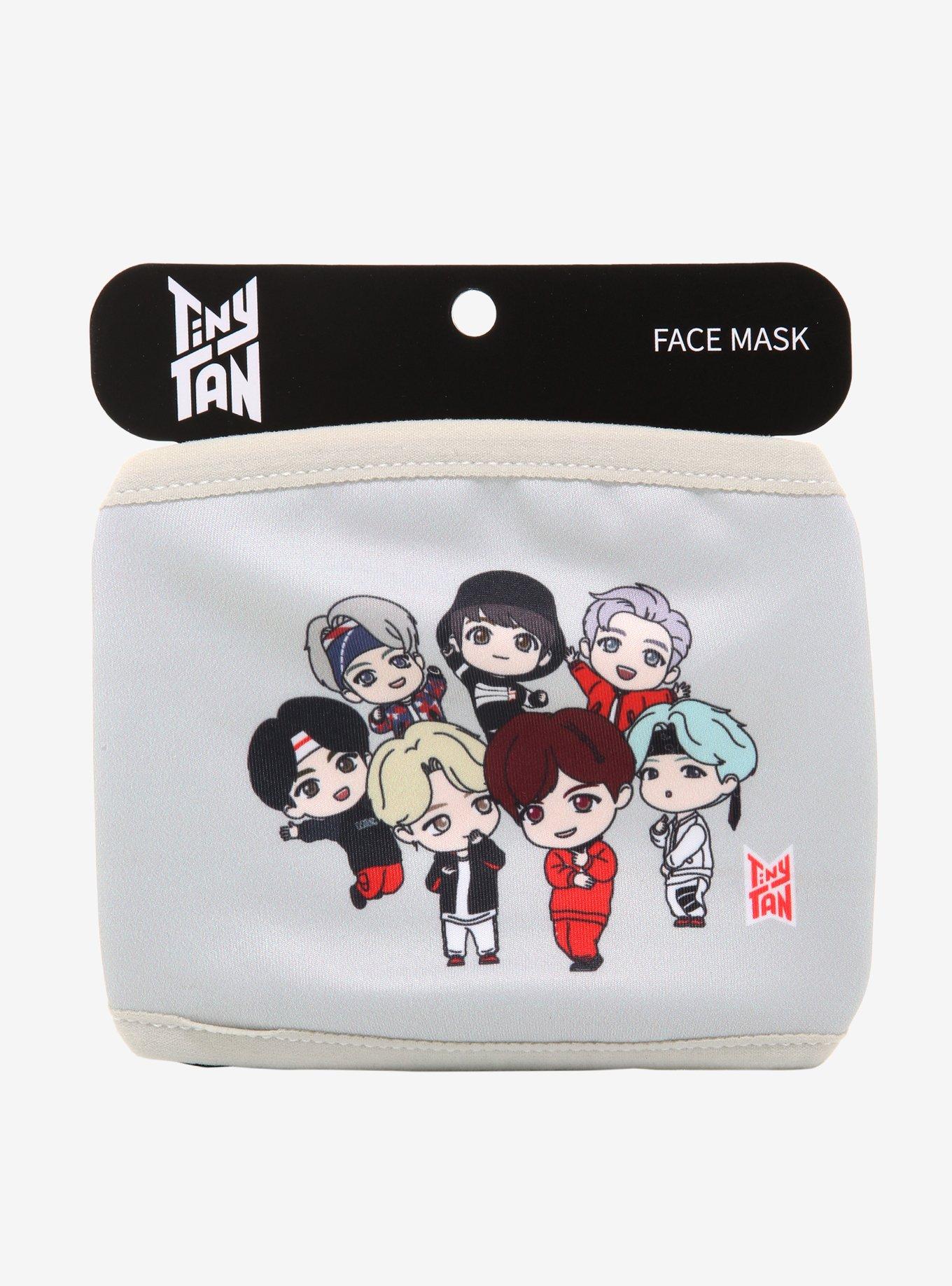 TinyTAN Group Fashion Face Mask Inspired By BTS, , alternate