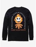 Disney The Nightmare Before Christmas Bonfire Long Sleeve T-Shirt - BoxLunch Exclusive, BLACK, alternate