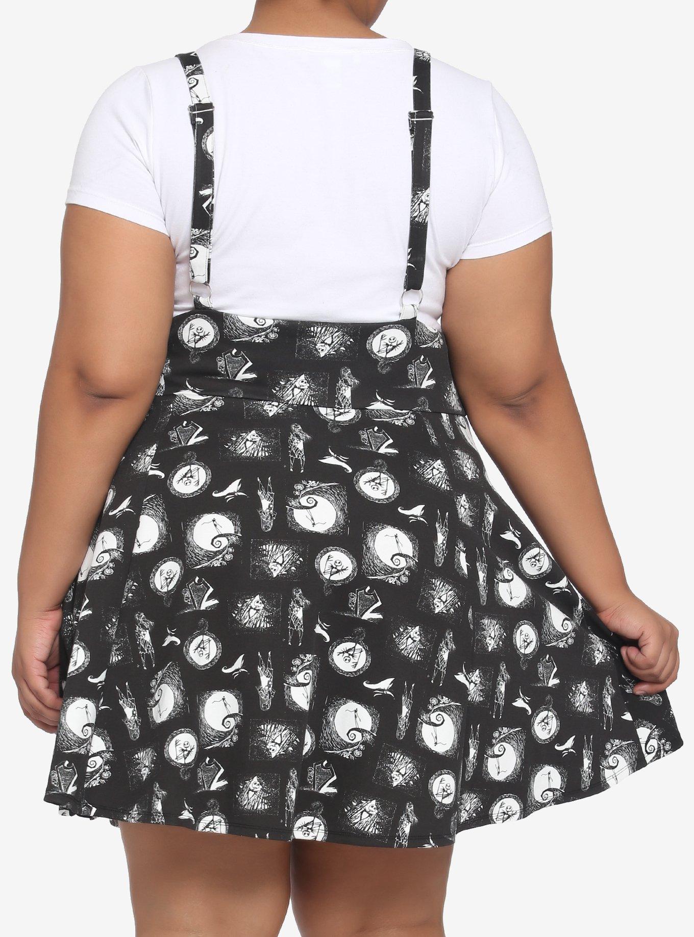 The Nightmare Before Christmas O-Ring Suspender Skirt Plus Size, MULTI, alternate