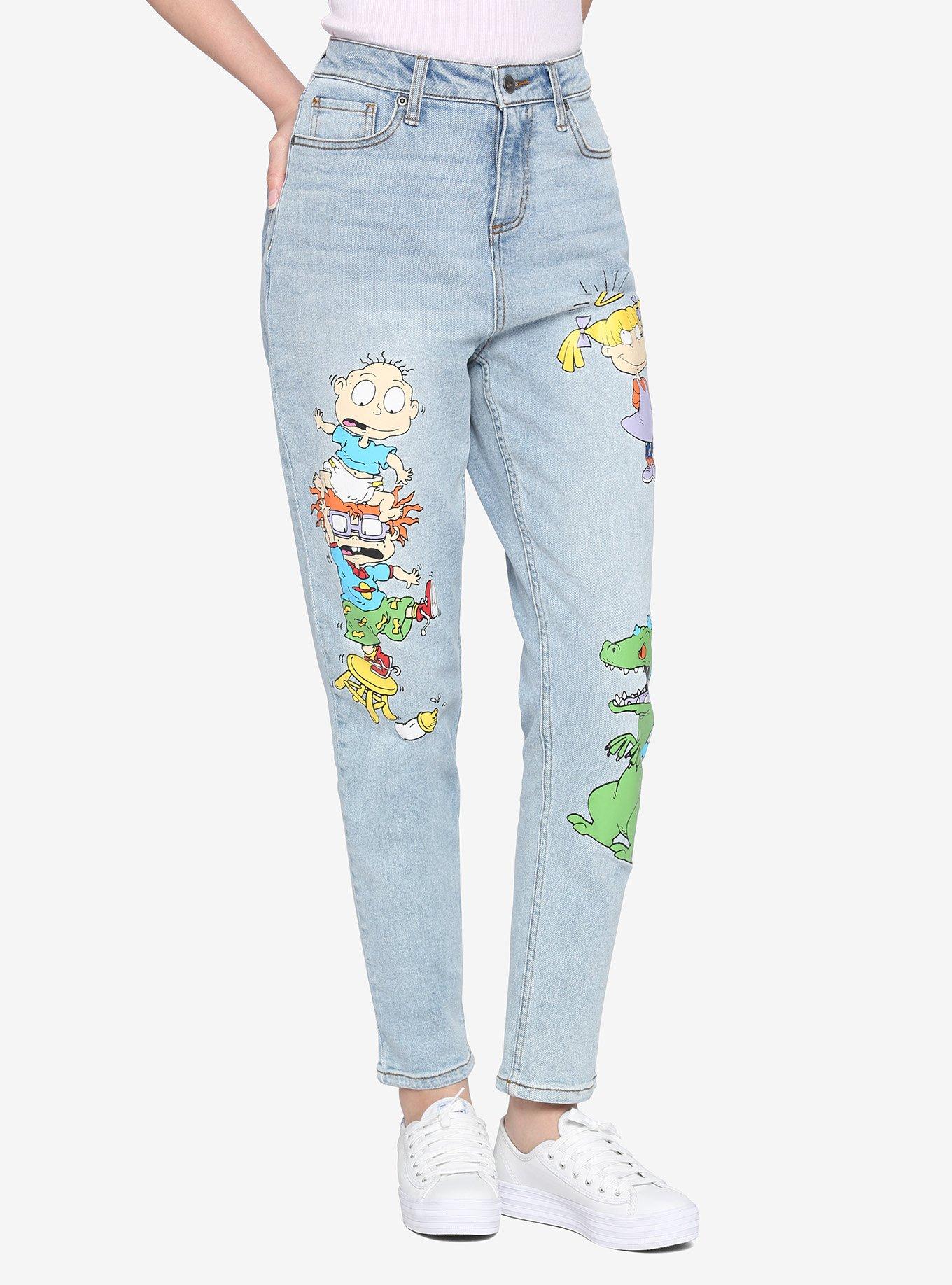 Rugrats Characters Mom Jeans, MULTI, alternate