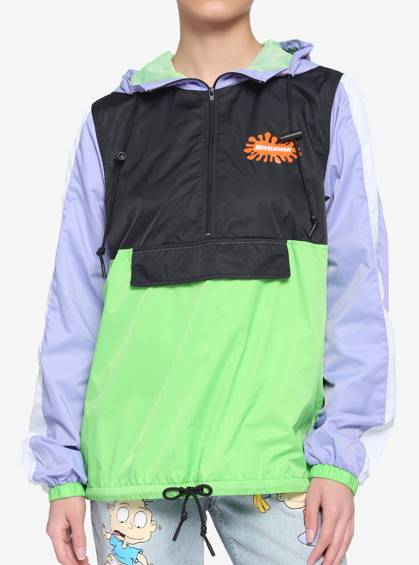 Nickelodeon '90s Logos Girls Windbreaker, MULTI, alternate - view 2