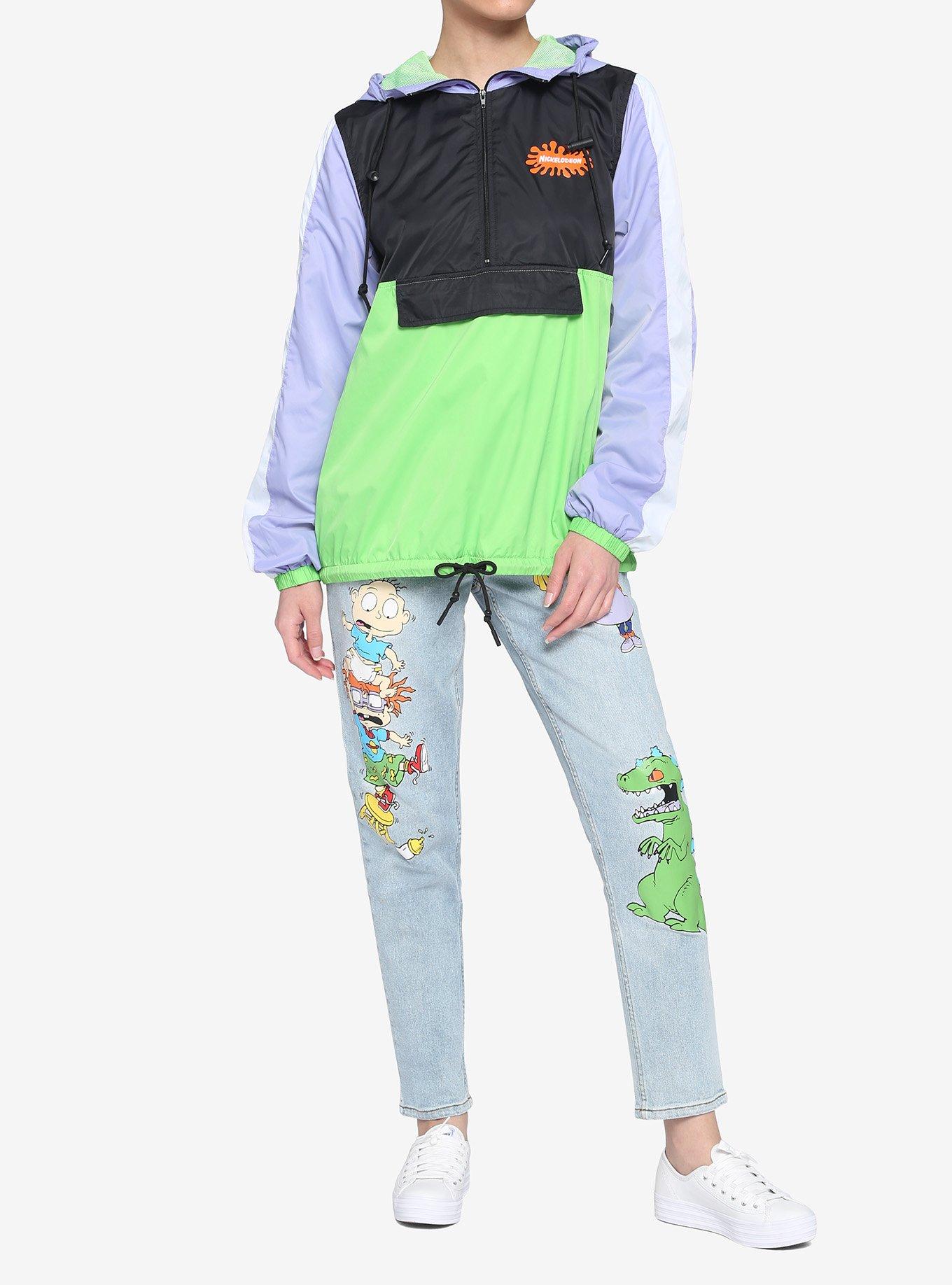 Nickelodeon '90s Logos Girls Windbreaker, MULTI, alternate - view 3