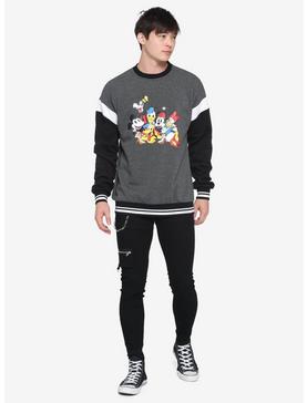 Disney Mickey & Friends Group Color-Block Sweatshirt, , hi-res