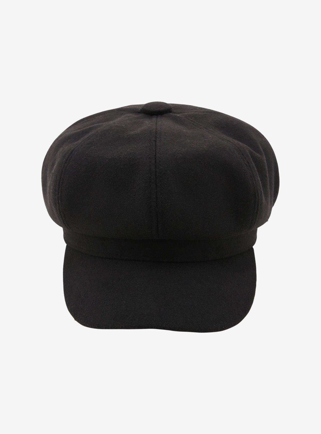 Black Cabbie Hat, , alternate