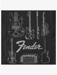 Fender Chart Hoodie, BLACK, alternate