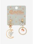 Sailor Moon Bunny Heart & Crescent Moon Earrings - BoxLunch Exclusive, , alternate