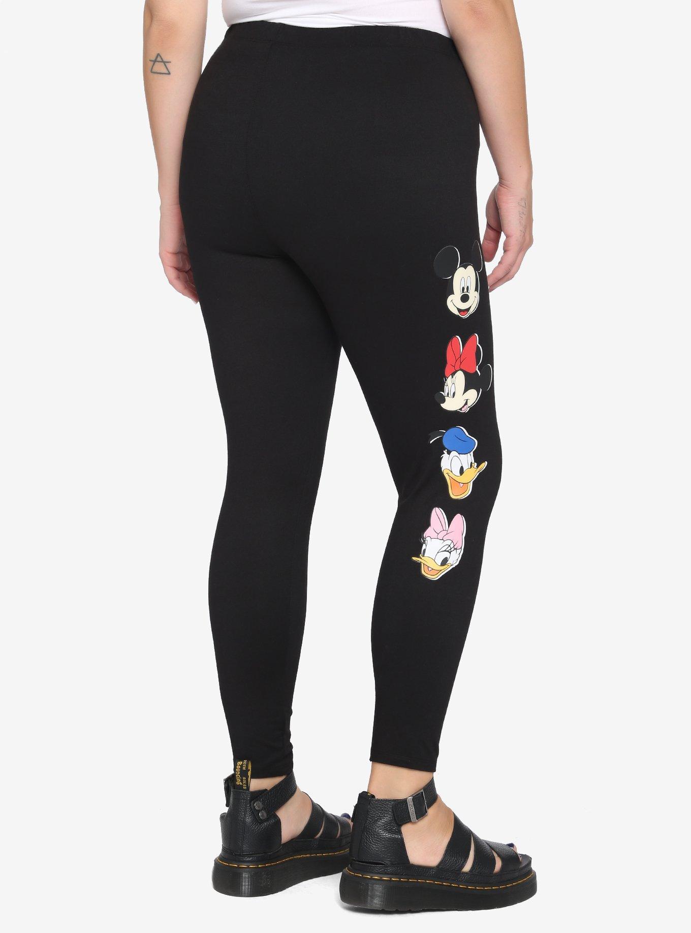 Disney Mickey & Friends Stacked Characters Leggings Plus Size, MULTI, alternate