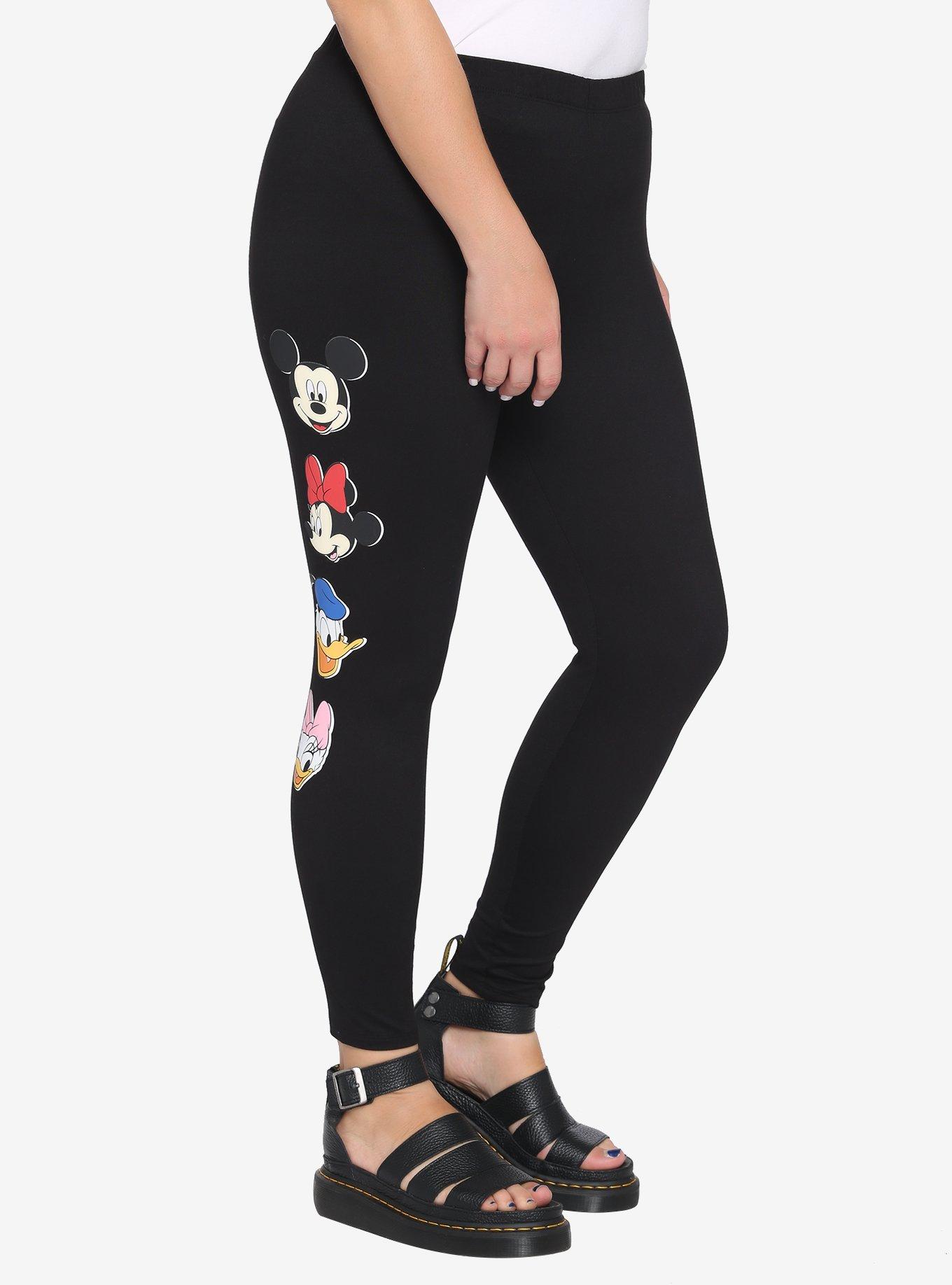 Disney Mickey & Friends Stacked Characters Leggings Plus Size, MULTI, alternate