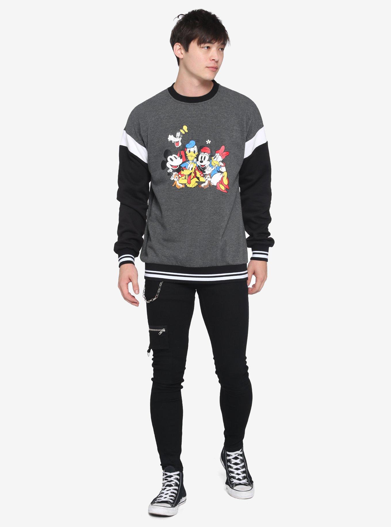 Disney Mickey & Friends Group Color-Block Sweatshirt, MULTI, alternate