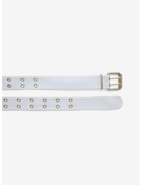Two-Row White Grommet Belt, , hi-res
