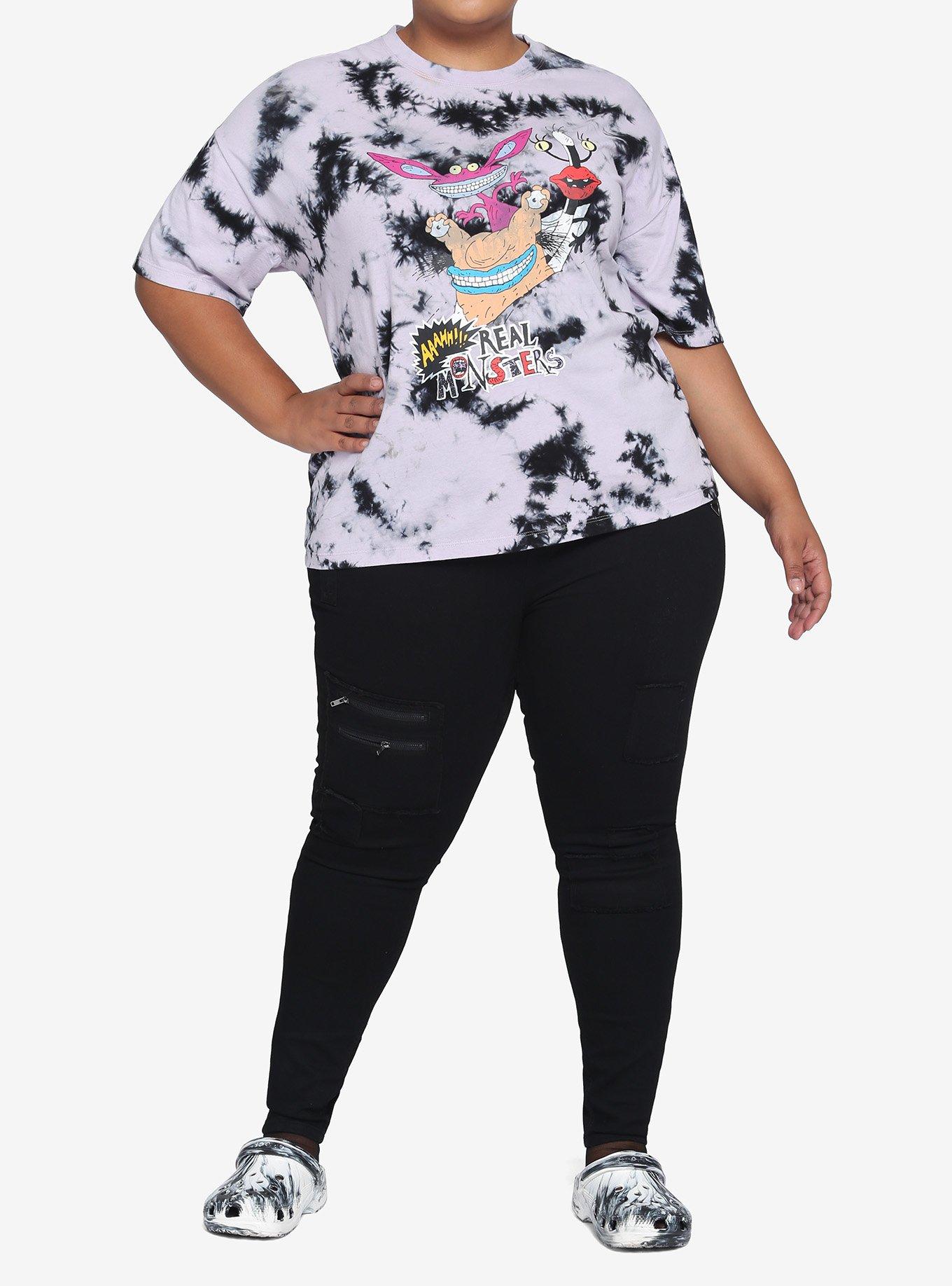 Aaahh!!! Real Monsters Tie-Dye T-Shirt Plus Size, MULTI, alternate