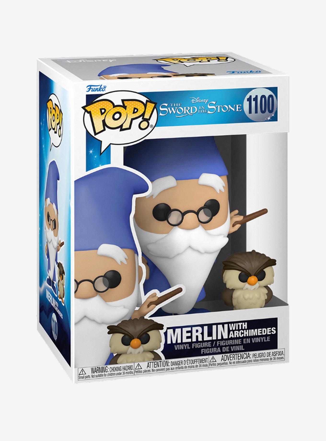 Funko Disney The Sword In The Stone Pop! Merlin With Archimedes Vinyl Figure, , alternate