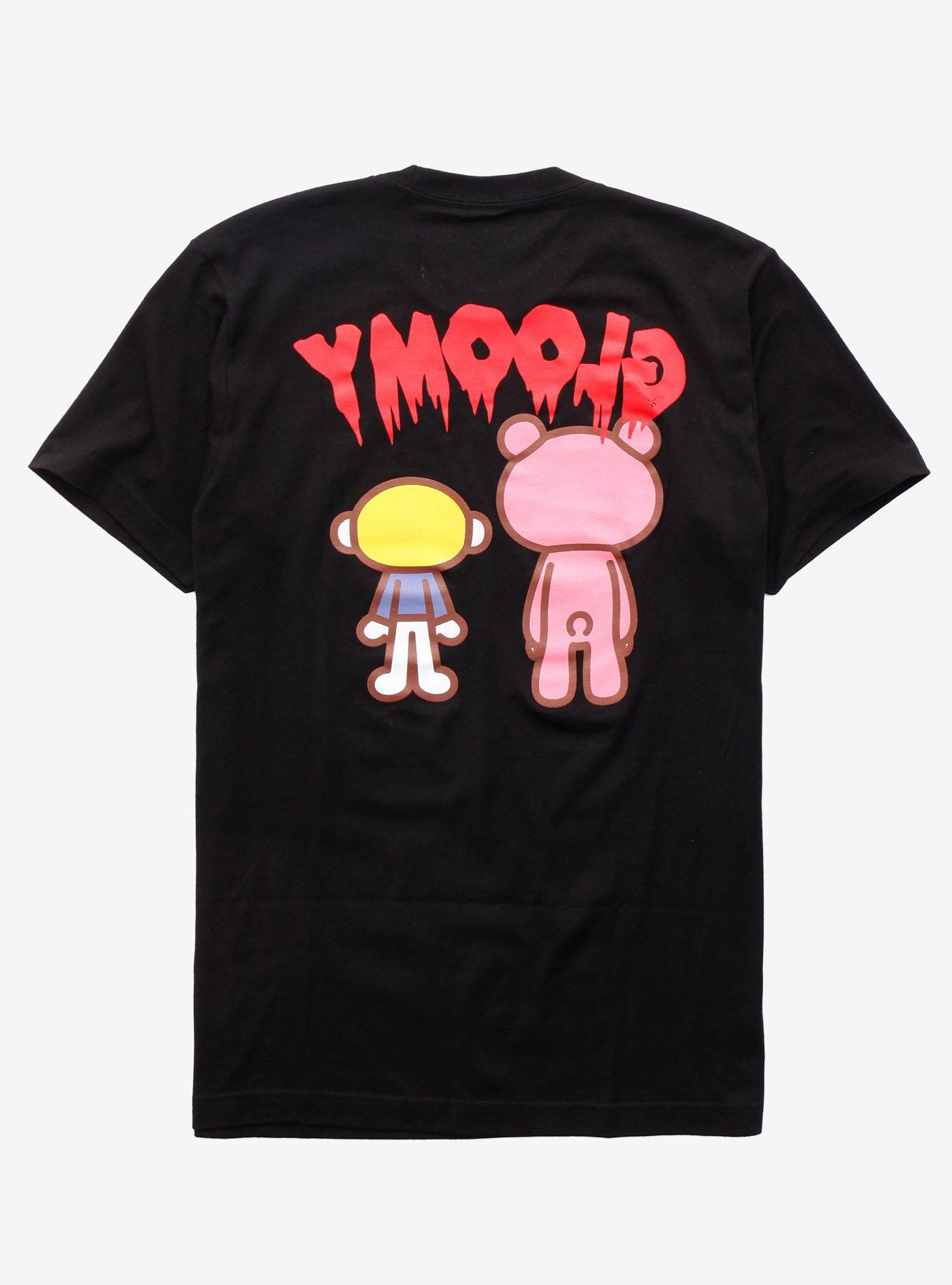 Gloomy Bear Pity & Gloomy T-Shirt By Mori Chack, BLACK, alternate