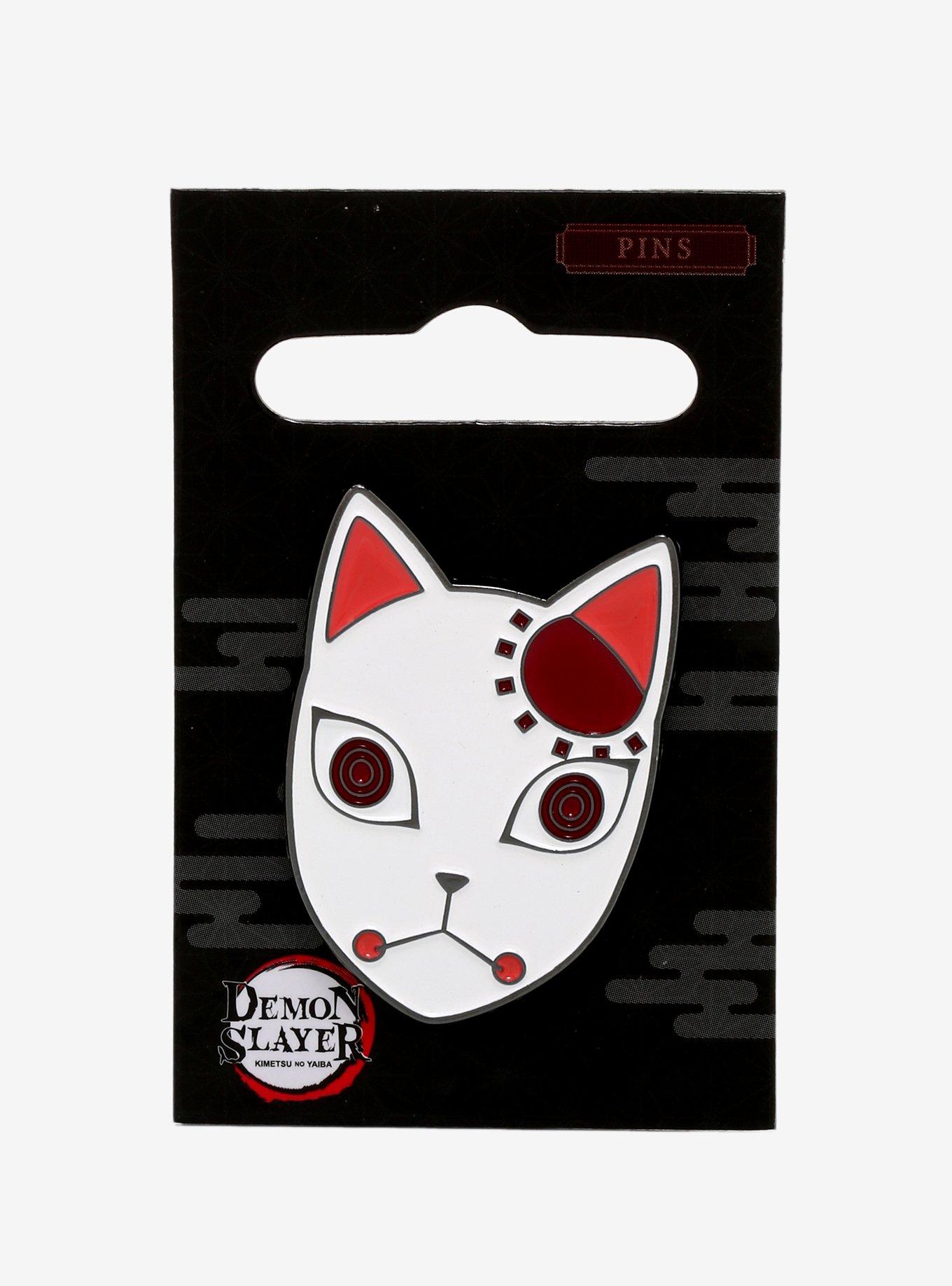 Demon Slayer: Kimetsu No Yaiba Fox Mask Enamel Pin, , alternate