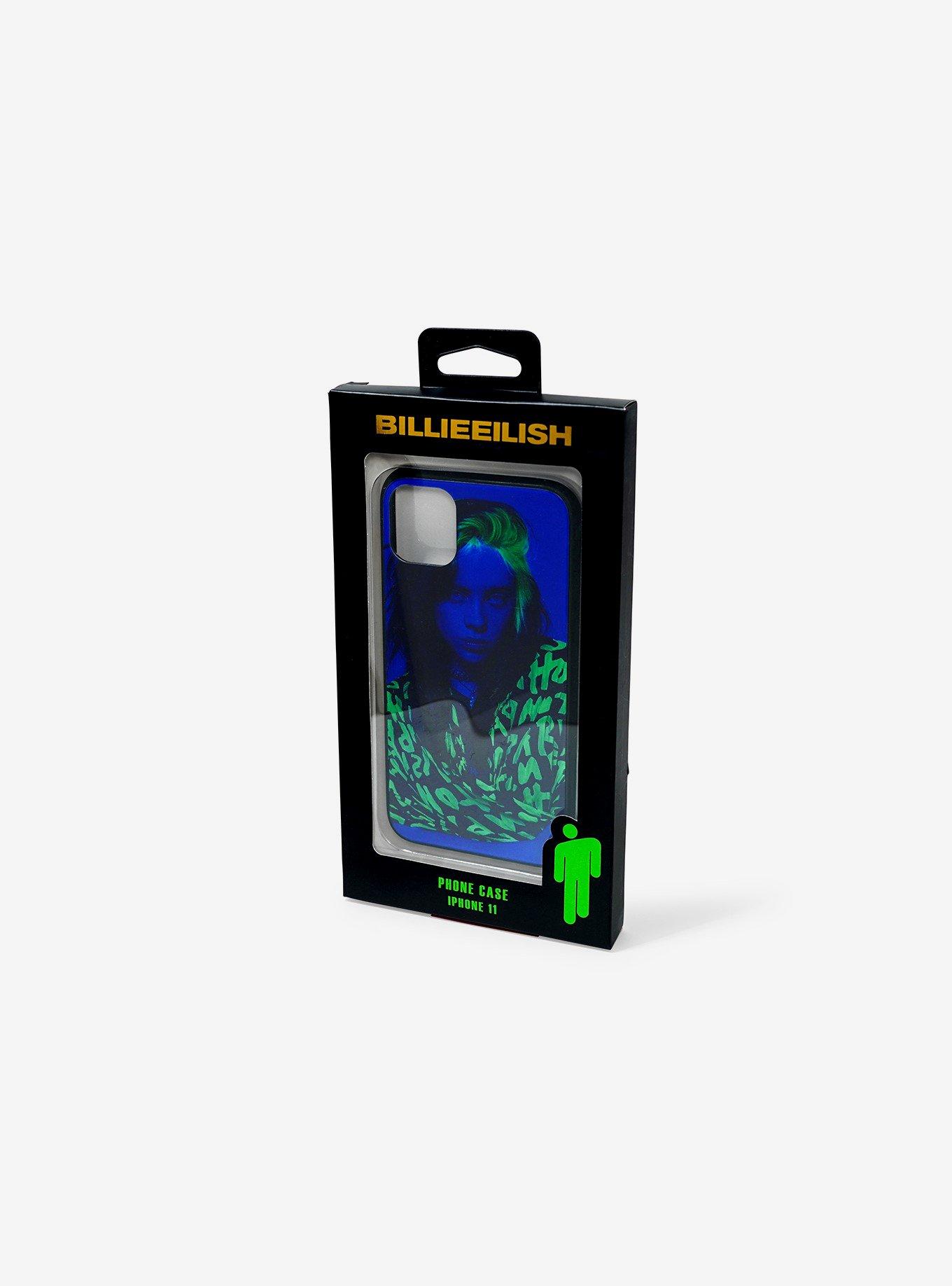 Bille Eilish Neon Portrait iPhone 11 Case, , alternate