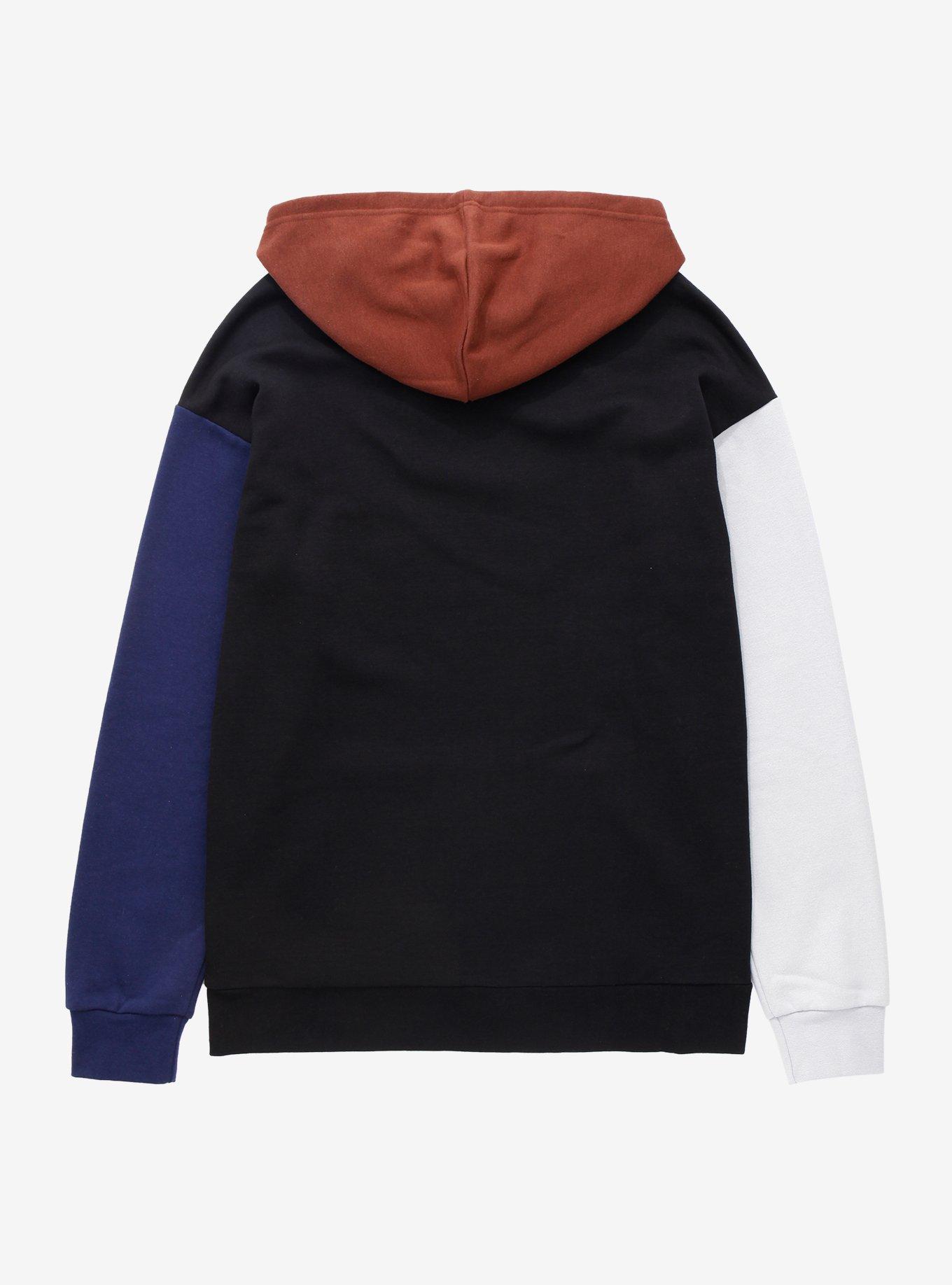 Harry Potter Ravenclaw Color Block Collegiate Hoodie - BoxLunch Exclusive, BLACK, alternate