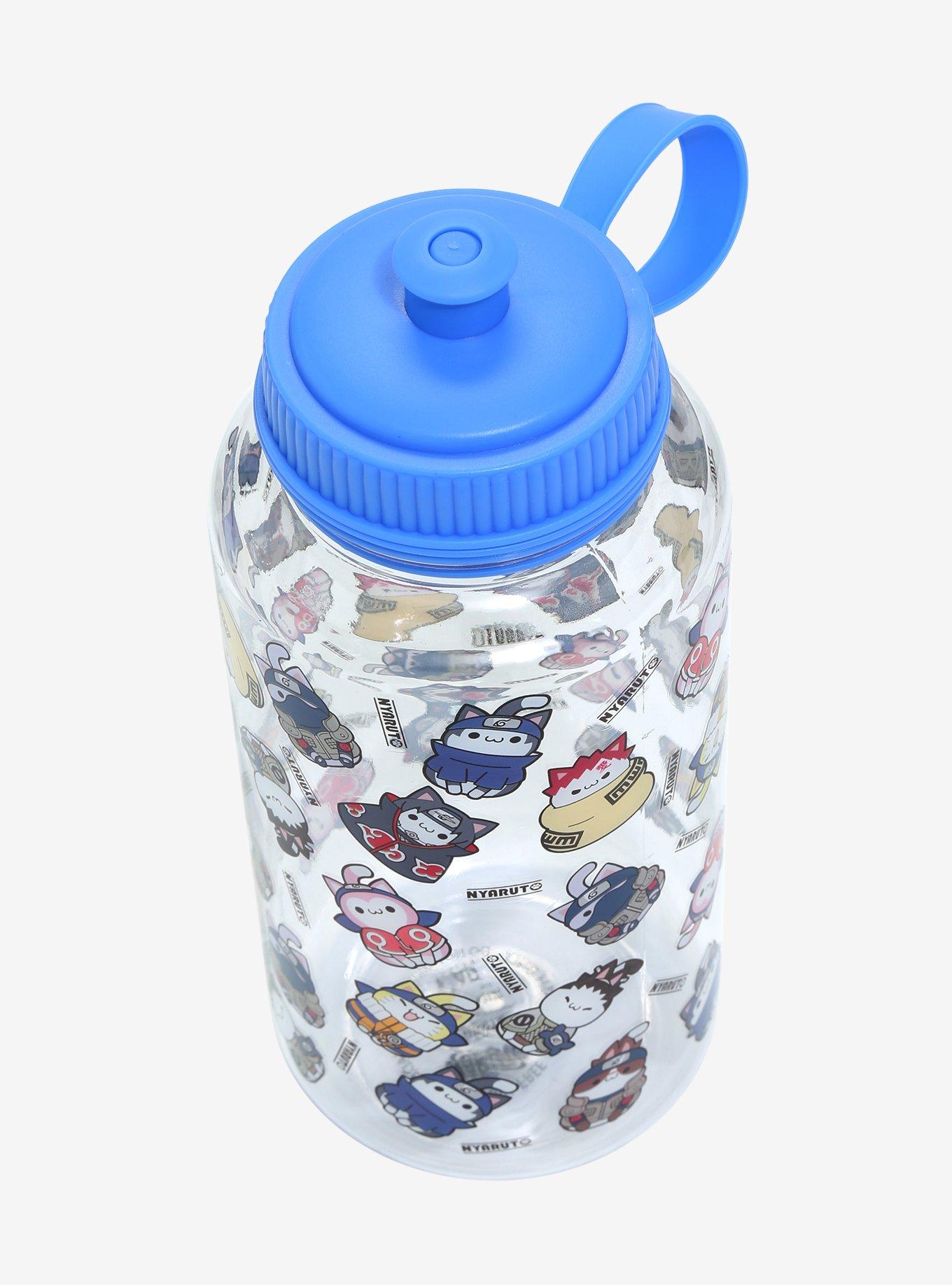 Nyaruto Ninja Cats Allover Print Water Bottle - BoxLunch Exclusive, , alternate