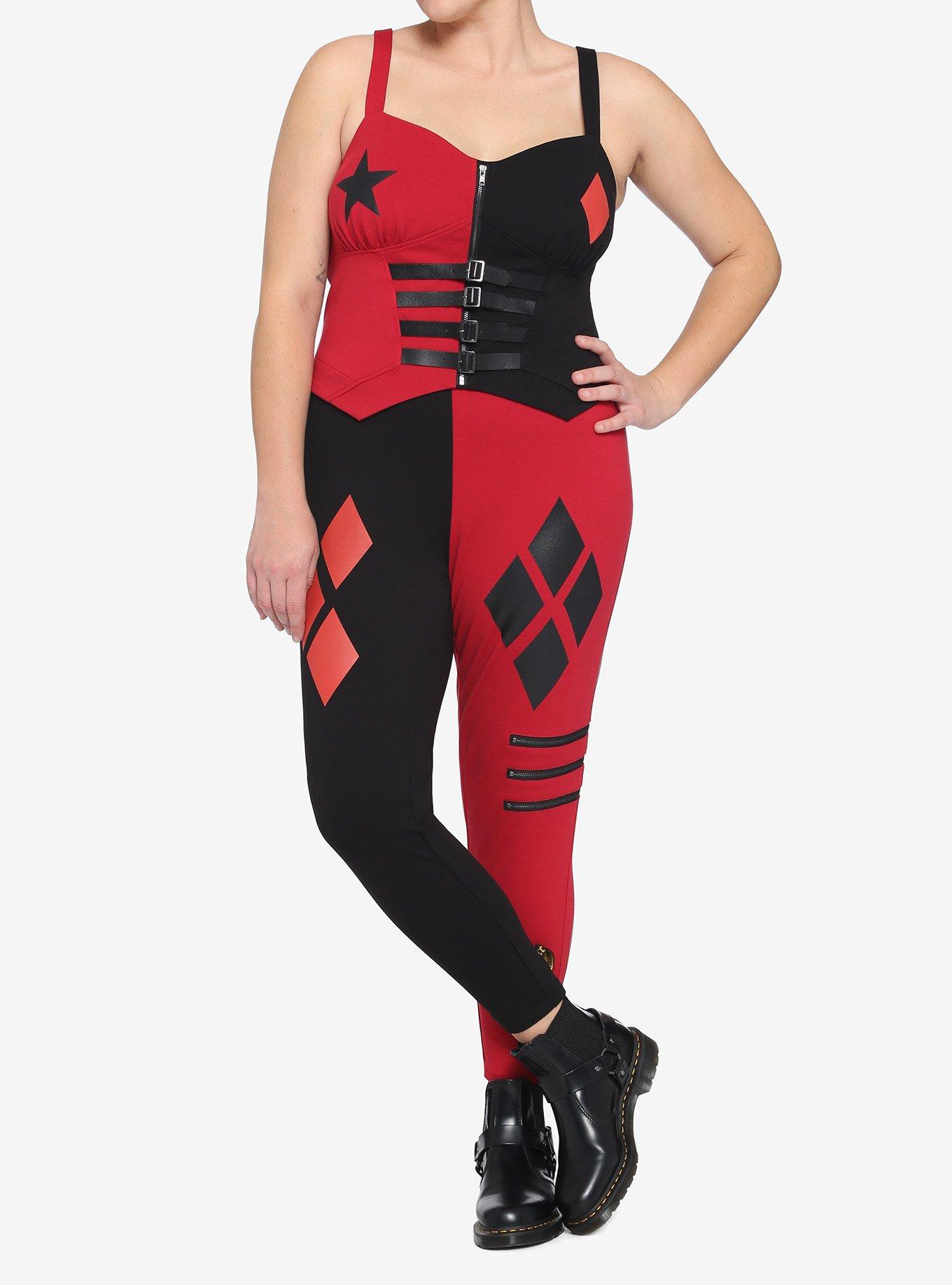 DC Comics The Suicide Squad Harley Quinn Leggings Plus Size, MULTI, alternate