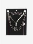 Padlock & Pearls Chain Necklace Set, , alternate