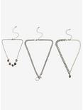 Layered Chain Dice Pearl Necklace Set, , alternate