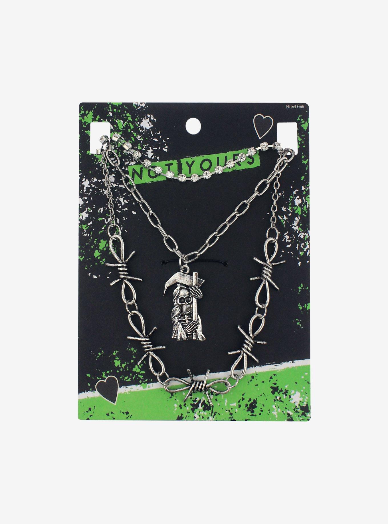 Reaper Barbed Wire Necklace Set