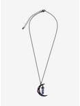 Dark Opal Jeweled Moon Crystal Drop Necklace, , alternate