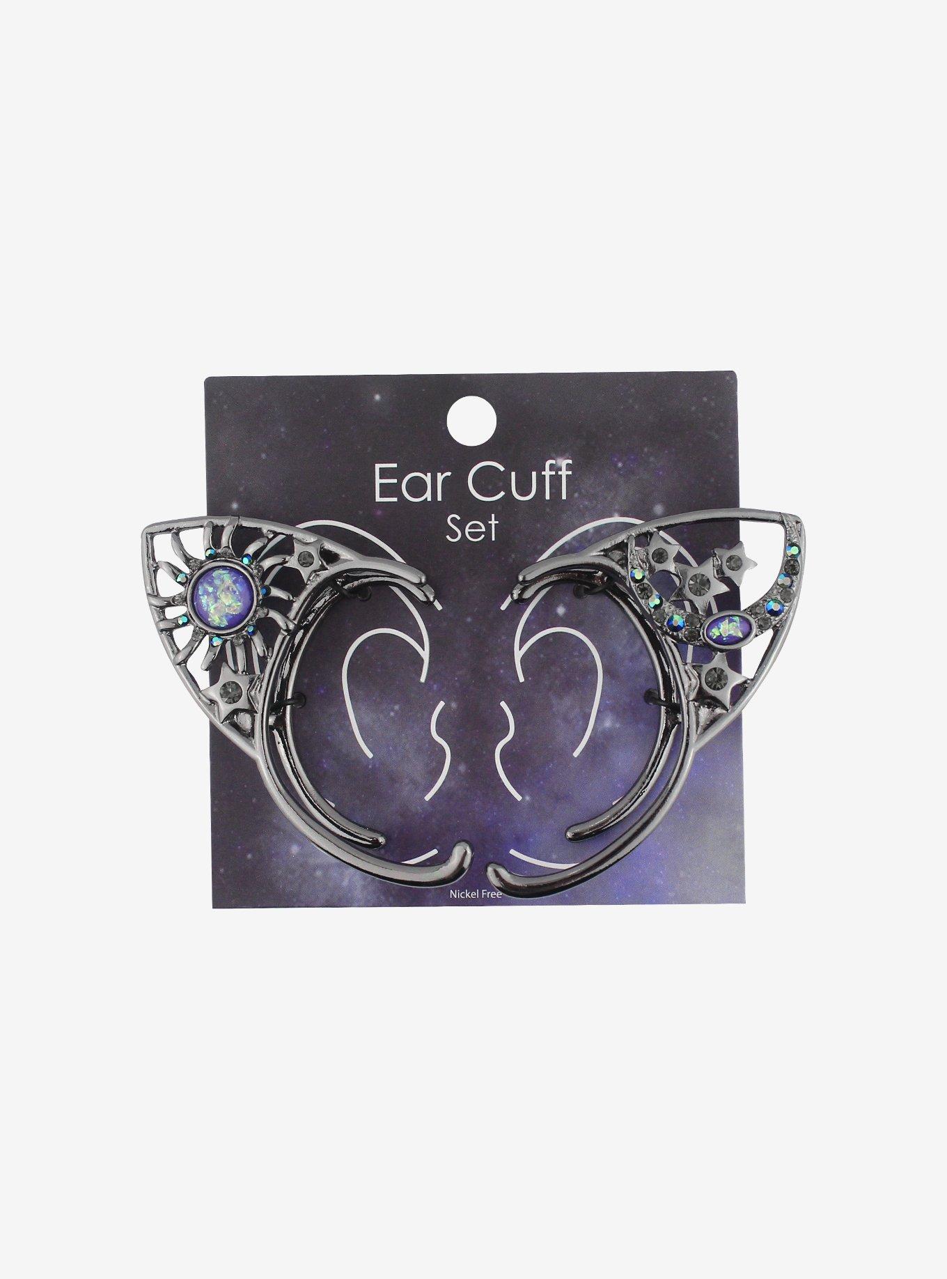 Celestial Cat Ear Cuff Set, , alternate