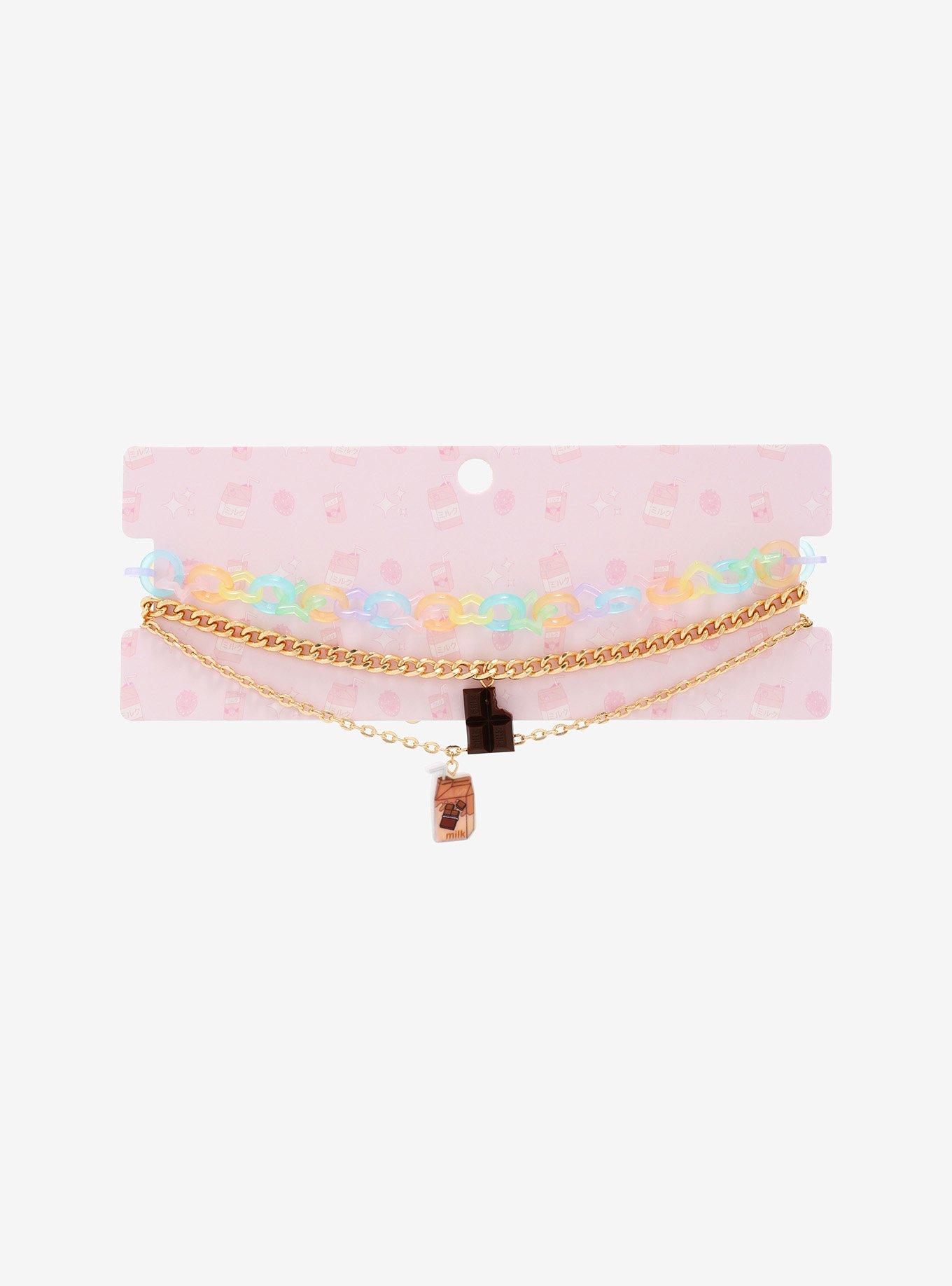 Pastel Chocolate Choker Set, , alternate