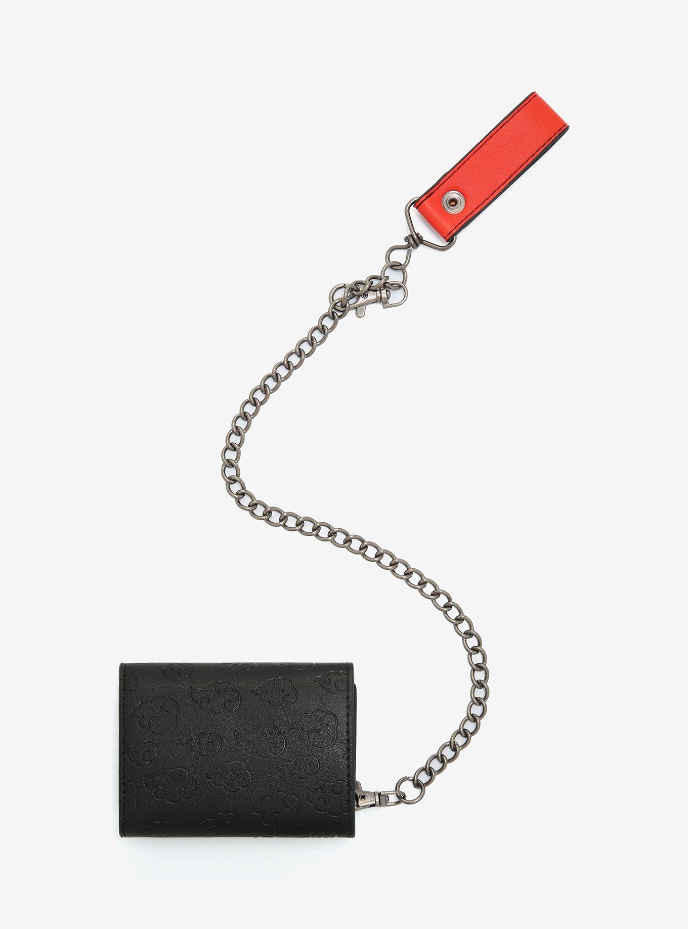 Naruto Shippuden Akatsuki Tri-Fold Chain Wallet, , alternate